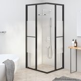  Tuš-kabina polumatirana ESG 90 x 70 x 180 cm crna | shoptok.hr