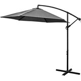  Saska Garden viseči vrtni suncobran 300 cm z ročajem – siva antracit | Shoptok.si