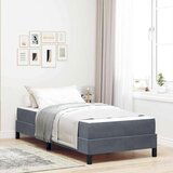  Boxspring krevet s madracem Tamno siva 90 x 190 cm Baršun | shoptok.hr