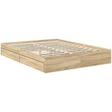  Krevet s od storage Sonoma hrast 150 x 200 cm Konstruirano drvo | shoptok.hr