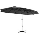  Vrtni suncobran s aluminijskom šipkom 460 x 270 cm antracit | shoptok.hr