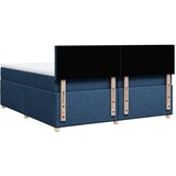  Krevet s oprugama i madracem plavi 200 x 200 cm od tkanine | shoptok.hr