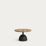 Kave Home Okrugao vrtni stolić za kavu s pločom stola od bagrema ø 55 cm Saura – | shoptok.hr