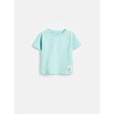 Reserved Pamučna majica kratkih rukava sa zakrpom - bljedotirkizno | shoptok.hr