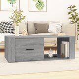 vidaXL Klubska mizica siva sonoma 100x50,5x35 cm inženirski les Cene