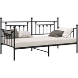vidaXL Kreveti i okviri za krevete Crni Metal 90 x 200 cm Izdržljiv | shoptok.hr