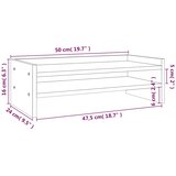  Stalak za monitor boja meda 50 x 24 x 16 cm od masivne borovine | shoptok.hr