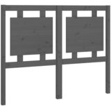  Uzglavlje za krevet sivo 125,5 x 4 x 100 cm od masivne borovine | shoptok.hr