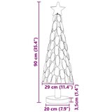 vidaXL Božično drevo z stojalom Rjava 90 cm Trdna tikovina | Shoptok.si