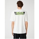 Koton Oversize T-Shirt Slogan Printed Crew Neck Short Sleeve | Shoptok.si