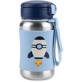 Skip Hop Spark Style Rocket steklenica za vodo iz nerjavnega jekla s slamico 12 m+ 350 ml | Shoptok.si