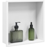  Niša za tuš crna bijela 32x32x9 cm nehrđajući čelik | shoptok.hr