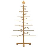 vidaXL Leseno božično drevo z stojalom Rjava 125 cm Bambus | Shoptok.si