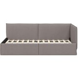 vidaXL Kotna postelja z vzglavjem Taupe 90 x 190 cm blago | Shoptok.si
