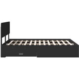  Okvir za krevet Crna 140 x 190 cm Konstruirano drvo | shoptok.hr