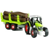  Vrteči traktor s prikolico za drva 43 cm - zeleno | Shoptok.si