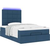 vidaXL Otomanski okvir kreveta s madraca plavi 120x190 cm od tkanine | shoptok.hr