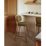 Kave Home Kaki zelen barski stol (višina sedeža 66 cm) Helda – | Shoptok.si