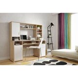 CARRYHOME pisalna miza les bela, hrast sonoma | Shoptok.si