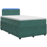  Boxspring krevet s madracem Tamnozelena 120 x 190 cm Baršun | shoptok.hr