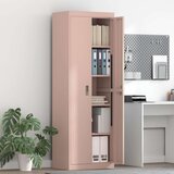 Ormarić Omarica za shranjevanje 2 pcs Roza 60 x 40 x 180 cm Jeklo, (5000152835) | Shoptok.si