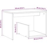  Pomoćni stol staro drvo 59x36x38 cm konstruirano drvo | shoptok.hr