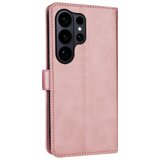 SUNSKY Eleganten ovitek etui iz umetnega usnja za Samsung S26 Ultra, Rose Gold | Shoptok.si