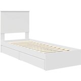  Krevet s od storage Bijelo 75 x 190 cm Konstruirano drvo | shoptok.hr