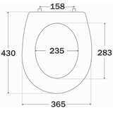 Kerametal wc daska arizona C8 podesiva | Eponuda.com