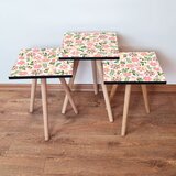 Hanah home 3Shp170 - multicolor multicolor nesting table (3 pieces) | ePonuda.com