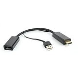  HDMI adapter GEMBIRD DSC-HDMI-DP HDMI to DisplayPort converter, black, USB powerd | Eponuda.ba