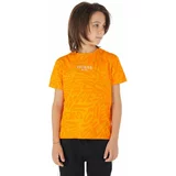 Guess Otroška bombažna kratka majica oranžna barva
