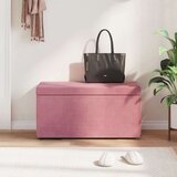  Stolica Ružičasta 81 x 41 x 40 cm Svileni i Fino Radeći Drvo - Ružičasta 80 cm Baršun | shoptok.hr