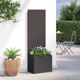  Vrtna sadilica s Dekorativnom Pločom Crna 50 x 140 cm | shoptok.hr