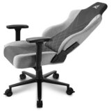 Sharkoon Gamer stol - Skiller SGS30 Fabric Grey (nastavljiva višina; nastavljiv naslon za roke; blago; jekleno podnožje; do 130 kg) | Shoptok.si