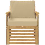  2 Komad Set vanjskih sofa Poliester Bijela i Bež | shoptok.hr