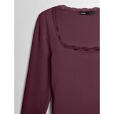 Sinsay Bluza s dugim rukavima i čipkom na dekolteu | shoptok.hr
