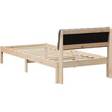  Okvir kreveta smeđe i tamnosivo 90 x 190 cm Masivna borovina | shoptok.hr
