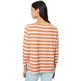 Marc O'Polo Denim Majica 'Breton' tamno narančasta / bijela | shoptok.hr