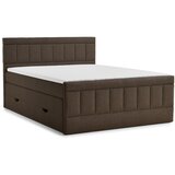 Maison de Rêve Smeđi boxspring krevet s prostorom za odlaganje 160x200 cm Caya – Cijene