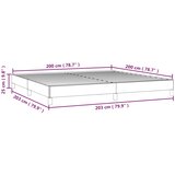  Okvir za krevet bez madraca krem 200x200 cm od tkanine | shoptok.hr
