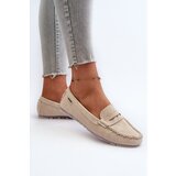 Boto Women's Beige Faux Leather Loafers Celoria | shoptok.hr