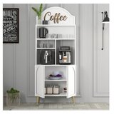 Hanah home Kuhinjski ormar Lyon 80, Bijelo-zlatni | Eponuda.ba