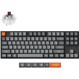 KEYCHRON K8 Max Brezžična Mehanska Tipkovnica, Bluetooth / 2.4 GHz, Bela osvetlitev, Super Brown Switch, US Layout, K8M-A3, (21733754) Cene