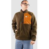 Passenger Offgrid 2.0 Zip 1/2 Recycled Half-Zip Pulover iz flisa dark olive Cene