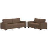  Dvodijelni set sofa s jastucima, smeđa tkanina | shoptok.hr