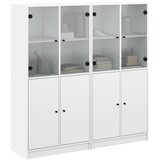  Regal za knjige s vratima bijeli 136 x 37 x 142 cm drveni | shoptok.hr