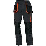 Australian line radne pantalone emerton, 65% poliester, 35% pamuk, crno-narandžaste boje 46 Cene