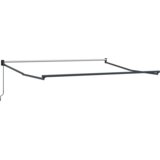 vidaXL Ručna uvlačiva tenda Zelena i bijela 300x250 cm, Tenda zamjenska tkanina za okvir 3x2.5 m Zelena i bijela | shoptok.hr