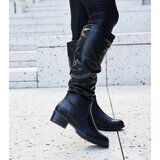 Gemre Black Ruched Boots Angelico | Eponuda.ba